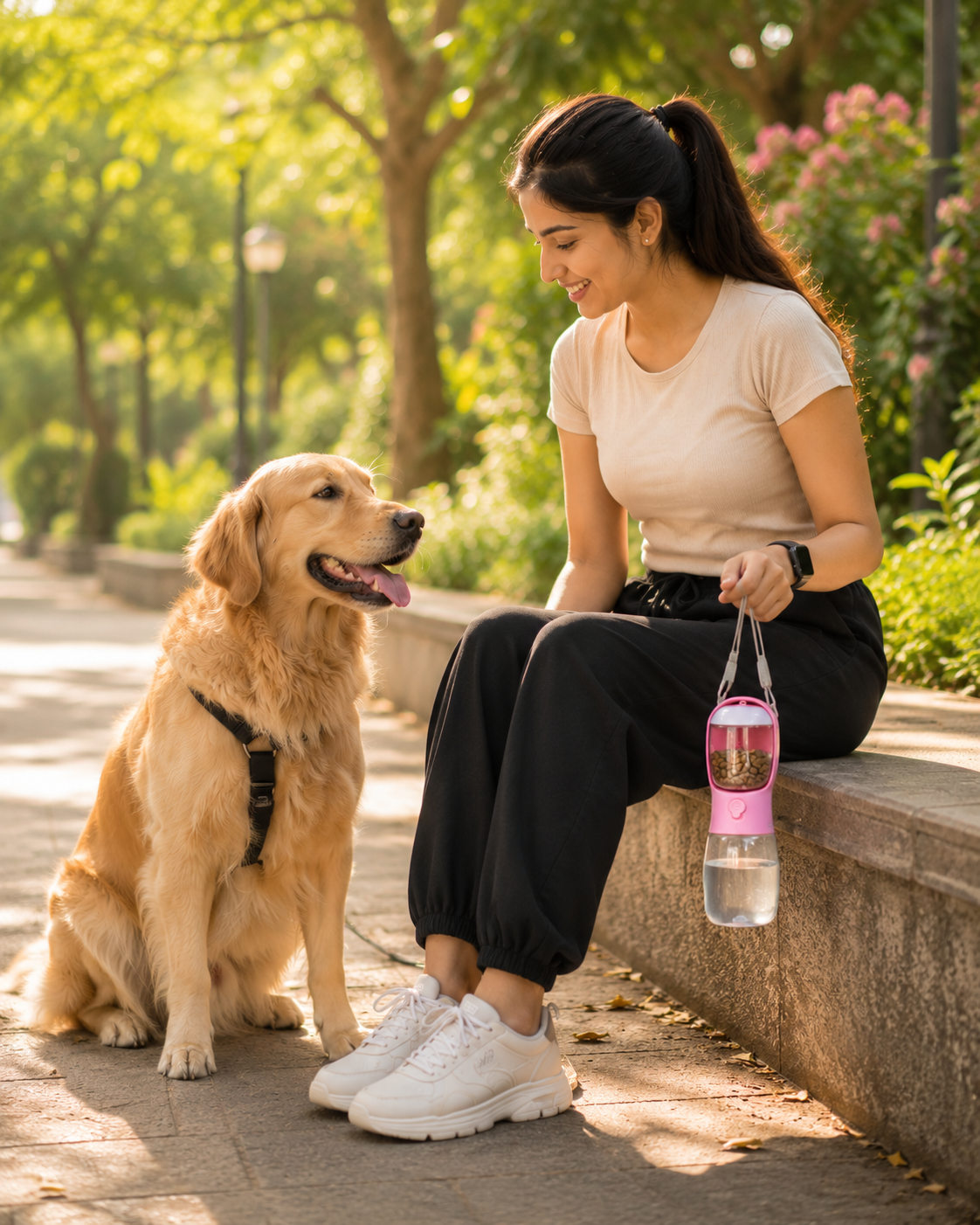 Furlo Pawsip | Dog Water Bottle With Bowl & Food Container