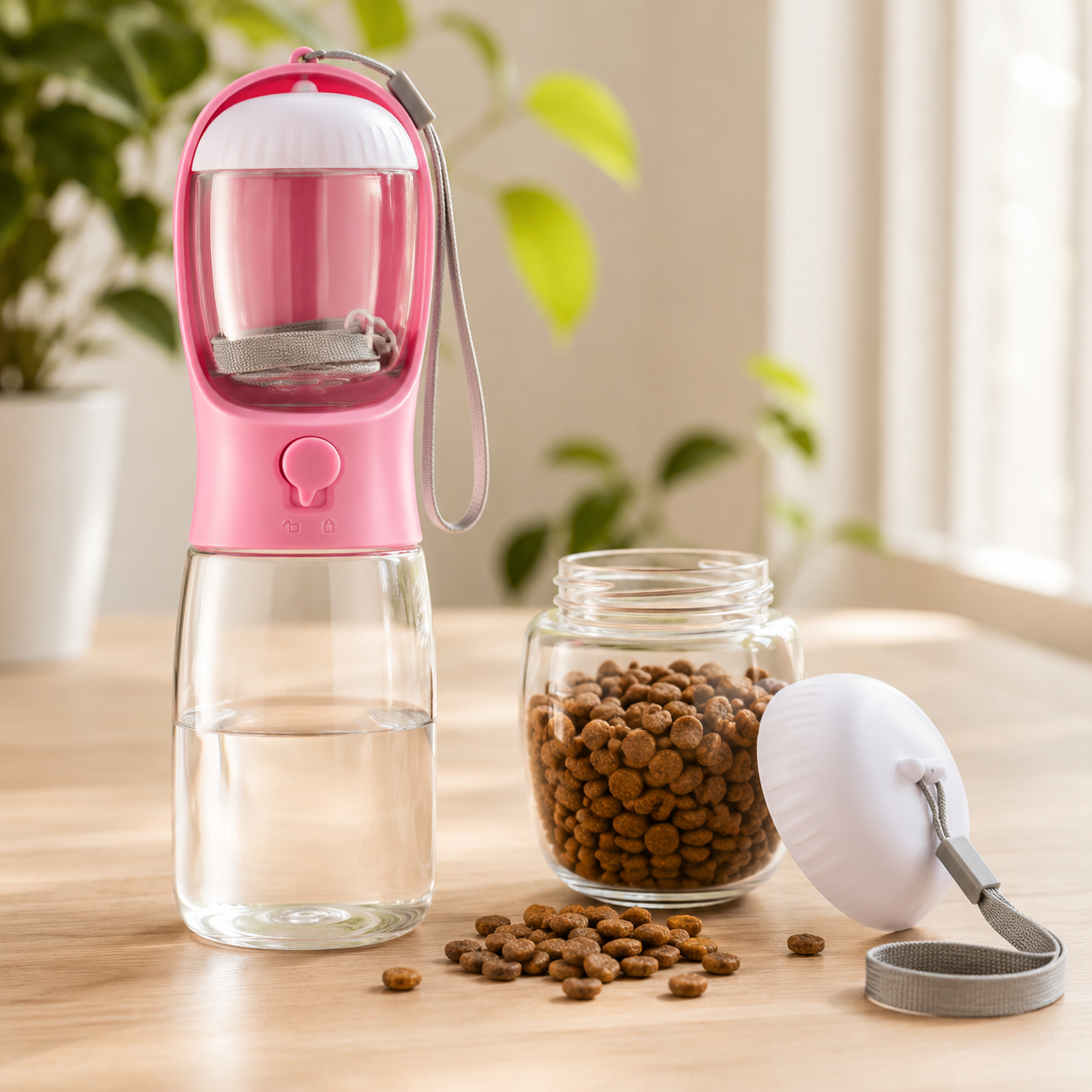 Furlo Pawsip | Dog Water Bottle With Bowl & Food Container